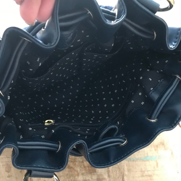 Juicy Couture Navy & White Stripe Terry Bag - Picture 4 of 9